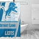 thumbnail image 3 of Det_Lions - Cortina de ducha impermeable de secado rápido para baño, con ganchos, diseño de fútbol americano, juego de cortinas de ducha para baño, plancha de 72 x 72 pulgadas, 3 of 8