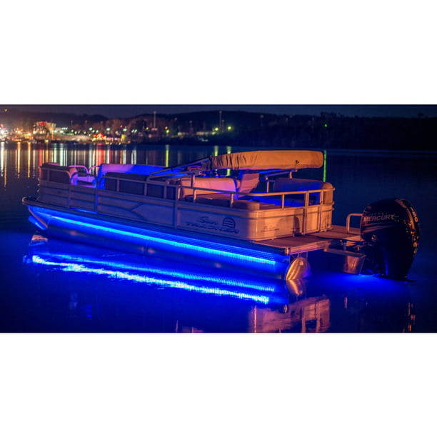 T-H Marine LED-PBDK20B-DP Pontoon Under LED Light Kit - Blue, 20 ft. LED Strips (16'-22' Boats) - Walmart.com