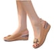 thumbnail image 4 of Sandalias romanas con tacón de cuña y hebilla vintage para mujer Wmkox8yii  sa4633, 4 of 8