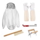 thumbnail image 3 of Chaqueta de apicultor Chaqueta de apicultura ligera con guantes Equipo Traje de apicultor Apicultores profesionales Comercial, 3 of 9