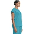 thumbnail image 3 of Infinity Scrub Top for Women Contemporary Fit Round Neck 3 Pocket with Covered Placket with Partial Zip Plus Size - IN622A, 3, 3 of 5