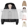 thumbnail image 3 of Light Weight Jackets Womens Ndbuld Women's Fashion Solid Color Long Sleeve Winter Leisure Elegant Parkas Khaki XXXL, 3 of 9