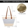 thumbnail image 3 of Kukuzhu Straw Beach Bag, Summer Woven Tote Bag Shoulder Handbag Straw Purses and Handbags for Women Vacation, 3 of 7