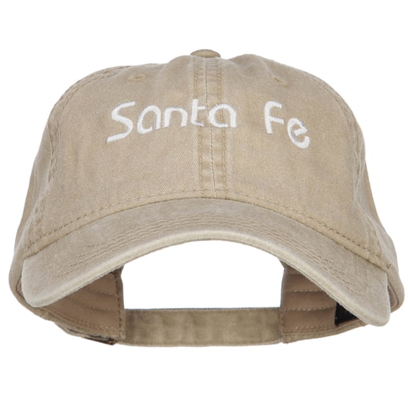 Santa Fe Embroidered Washed Cap - Khaki OSFM