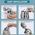 thumbnail image 7 of FEELSO Shower Head Filter, 18 Stage Stainless Steel Universal Showerhead Water Filters for Hard Water, 7 of 7