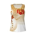 thumbnail image 3 of Picia Christmas Snowman Gift Pattern Women's Workout Tank Top,Breathable Activewear,Slim Fit Athletic Top,Versatile Workout Moisture-wicking top-, 3 of 9