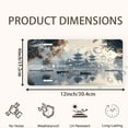 thumbnail image 2 of License Plate, Misty Chinese Lakeside Pavilions Decorative Front,Personalized Stainless Steel License Plate Cover For Men Women,12.2" X 6.2", 2 of 7