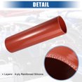thumbnail image 3 of Unique Bargains 400mm 15.75' Long Universal Car Straight Silicone Coupler Turbo Pipe Replacement Red, 3 of 6