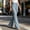 c01Blue, variant on Women's Flare Leg Mid Waist Pants Solid Color Fashion Summer Business Office Pull On Flare Slacks Cute Casual Trousers Purple XXL