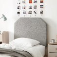 Tavira Allure® Boucle Dorm Headboard with Legs Black