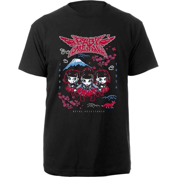 Babymetal Unisex T-Shirt Pixel Tokyo (Small)