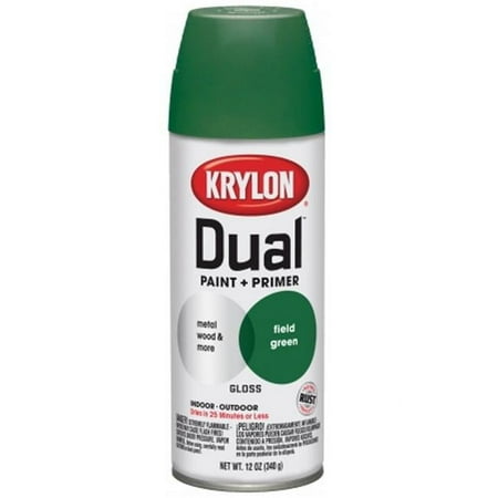 Krylon Dual Gloss Field Green Paint + Primer Spray Paint 12 oz. - Total Qty: 6