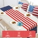thumbnail image 3 of Día de la Independencia, 4 de julio, camino de mesa, bufandas de tocador, decoración de cocina, bandera patriótica americana, 30*182cm, 3 of 5