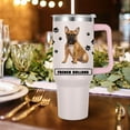 thumbnail image 2 of French Bulldog Gift for Dog Owner,40oz French Bulldog Tumbler with Handle Insulated Reusable Stainless Steel Travel Water Bottle (Color 2), 2 of 6