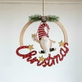 thumbnail image 4 of Adornos navideños Adornos de madera Colgantes de Papá Noel y renos Accesorios festivos para el árbol, 4 of 8