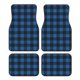 thumbnail image 1 of Fotbe Blue Black Plaid Juego de 4 Tapetes para Auto con Estampado – Alfombrillas de Goma Reforzada, Diseño Antideslizante, Protección para Todo el Año – Vehículos, Autos, Camionetas y SUVs, 1 of 7