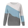 thumbnail image 4 of MeetoTime Chandail en Molleton pour Femmes Mode Automne Manches Longues Col Rond Ample avec Poche, 4 of 5