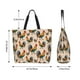 thumbnail image 5 of Fotbe Rooster Bolsa Tote Estética de Lona con Estampado para Mujer - Bolsa Reutilizable de Hombro Casual para Vacaciones, Compras, Trabajo y Gimnasio, 5 of 8