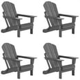 thumbnail image 1 of Paradise Outdoor Folding Poly Adirondack Chair (Set of 4), 1 of 6
