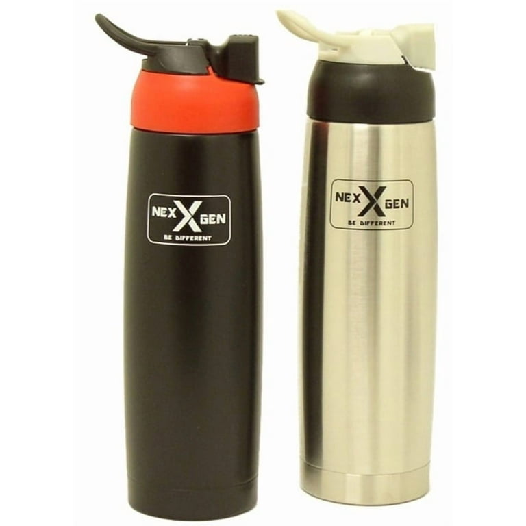 NexGen C01S985-B 26 oz Single Wall Stainless Steel Sports Bottle