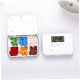 thumbnail image 3 of Pastillero con pantalla LCD, temporizador de memoria, organizador de medicamentos, caja de almacenamiento de medicamentos con alarma eléctrica, pastillero para vitaminas, aceite de pescado,, 3 of 5
