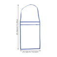 thumbnail image 2 of unbranded 10Ud Para Documentos Transparente Con Funcional Para Oficina Y Hogar Azul, 2 of 8