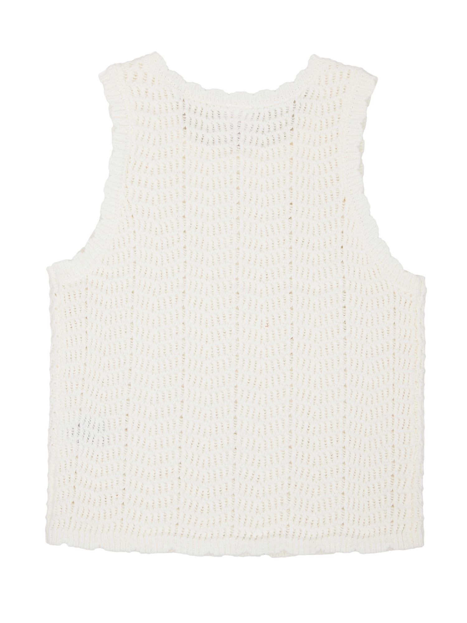 Wonder Nation Girls Crochet Sweater Tank, Sizes 4-18 & Plus