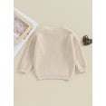thumbnail image 4 of Suealasg Infant Baby Girls Valentine's Day Sweaters Long Sleeve Crew Neck Heart Print Loose Knitted Pullovers 3 6 9 12 18 Months Newborn Girls Fall Winter Warm Clothes, 4 of 9