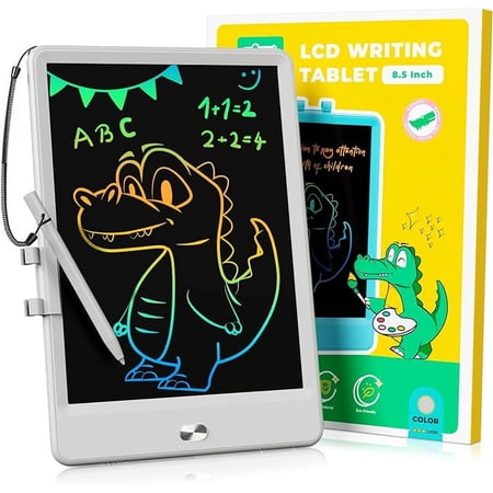KOKODI LCD Writing Tablet 8.5-Inch Colorful Doodle Board, Electronic Drawing Tablet Drawing Pad for Kids, Educational and Learning Kids Toys Gifts for 3 4 5 6 7 Year Old Boys and Girls