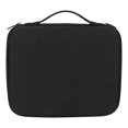 thumbnail image 1 of Caja rígida para secador de pelo, estuche de almacenamiento de viaje portátil, organizador de regalos con mango exterior, color negro, 1 of 8
