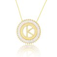 thumbnail image 1 of Collier Pendentif Alphabet A-Z Breloques Femme Chaîne Lettre Initiale, 1 of 9