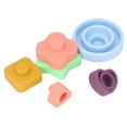 thumbnail image 2 of Juguetes apilables para bebés, coloridos y multiusos, de silicona, para bebés de 2 años en adelante, colores clásicos., 2 of 14