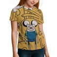 thumbnail image 6 of Adventure Time Kids Short Sleeve Tee Shirt Novelty Crewneck T-Shirts Unisex Summer Blouse Tops for Boys Girls 160CM, 6 of 8
