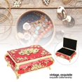 thumbnail image 2 of Joyero Vintage, Brillante, Exquisito, Pequeño, Esmaltado, Diseño en Relieve, Organizador de Joyas, Caja de Baratijas, Pendiente, Anillo, Collar, Almacenamiento, Caja de Recuerdos, 2 of 9
