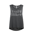 thumbnail image 1 of Trail Hiker Women's Fashion Sleeveless Muscle Tank Top Tee Charcoal Grey Small, 1 of 4