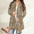 thumbnail image 2 of Cardigan Léger pour Femmes Manches Longues Ouvert devant Blouse Couverture de Plage Habillée Décontractée Veste d'Automne Vêtements, 2 of 5
