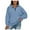 Light Blue, variant on CONFREE Oversized Sweatshirts For Women Long Sleeve Ladys Sweatshirt Half Zip Solid Color Sport Spring Fall Clothes Shirts