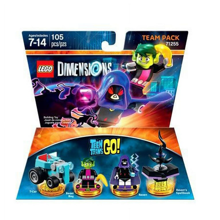 LEGO Dimensions Teen Titans Go Team Pack Universal Raven and Beast Boys Toy Figures Walmart