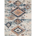 thumbnail image 1 of Unique Loom Morocco Medallion Abstract Rug 9' x 12' Rectangle Ivory/Blue, 1 of 1
