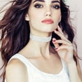thumbnail image 4 of Guardurnaity Women Multi-layer Necklace Adjustable Anti-fade Crystal Party Accessories Choker Bridal Chain Wedding Color Neck Fashion Type1, 4 of 6