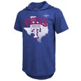 thumbnail image 2 of Men's Majestic Threads Royal Texas Rangers 2023 World Series Champions Tri-Blend Hoodie T-Shirt, 2 of 3