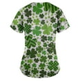 thumbnail image 5 of gakvbuo St. Patrick's Day Scrubs Tops For Women Plus Size Working Uniform With Pocket V-Neck Work Utility&Safety Tops Nursing Uniform Printed Worker Protective Working Uniform Shirts, 5 of 5