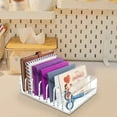 thumbnail image 5 of Acrylic Mail Organizer Transparent Envelope 7 Slots Desktop Bill Document Notebook Holder for Efficient Sorting and Storage, 5 of 6