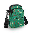 thumbnail image 3 of HELLHERO Christmas Lightweight Travel Crossbody Purse for Adult Daily Use Shoulder Purse Polyester 4.33x1.97x7.09, 3 of 7