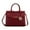 Wine, variant on MKF Collection Alyssa Vegan Leather Women's Multi Pocket Satchel Handbag by Mia K. - Wine