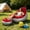 RED, variant on Portable Inflatable Lounge Sofa with Foot Stool, Flocking Recliner Air Couch for Indoor Outdoor Camping Travel, Full Size, Coffee
