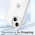 thumbnail image 4 of JETech Case for iPhone 13 6.1-Inch, Shockproof Phone Bumper Cover, Solid Color Matte TPU Frame, Anti-Scratch Clear Back (Starlight), 4 of 6