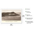thumbnail image 2 of The Clipper (Sikorsky S-42) - Over Waikiki Hawaii 1935 - Vintage Aviation Poster by Clyde Sunderland - Fine Art Matte Paper Print (Unframed) 30x44in, 2 of 4
