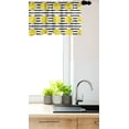 thumbnail image 3 of Lemons Window Valance, Citrus Fruits in Slices Pattern on Symmetrical Striped Background, Curtain Valance for Kitchen Bedroom with Rod Pocket, 54" X 18", Yellow Charcoal Grey, by Ambesonne, 3 of 3