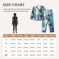 thumbnail image 3 of KLL Cloud Sunshine Puppy Print Women's Long Sleeve Pajamas with Pants Sleepwear Loungewear 2 Set-Small, 3 of 7